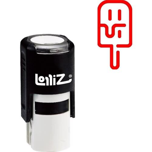 LolliZ Ice Cream Self-Inking Rubber Stamp - Modern Symbol Series