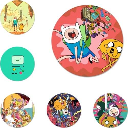 Adventure Time Beemo Jake Finn Lumpy Icons Pins Badge Decoration Brooches Metal Badges For Clothes Backpack Decoration
