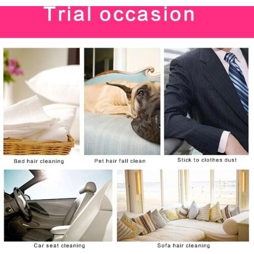 Reusable Washable Lint Roller Sticky Dust Wiper Pet Hair Remover Cleaning Brush Tool for Clothes Bed Sheet