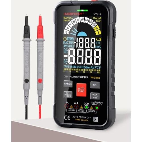 HT116 600V Smart Multimeters Intelligent Phone Digital Multimeter Ohm Capacitance Hz AC DC NCV Advance Multimetro Tester