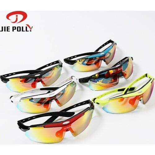 Hot Sale Polarized Sports Men Sunglasses Road Cycling Glasses Mountain Bike Bicycle Riding Protection Goggles Eyewear 5 Lens