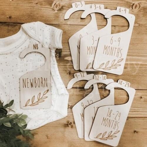 Set of 7pcs Newborn 24 months Baby dividers hangers newborn closet dividers gift closet organizing