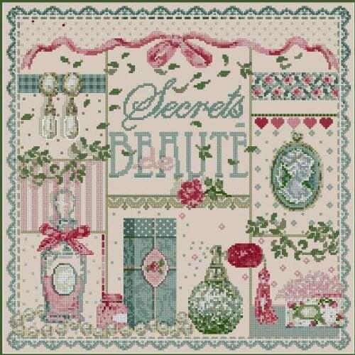 -The Secret of Womens Beauty 45-45 Cross stitch Handmade 14CT Counted Canvas DIY,Cross-stitch kits,Embroidery