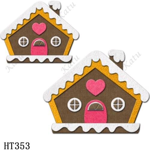 Christmas House Cutting dies - New Die Cutting And Wooden Mold,HT353 Suitable For Common Die Cutting Machines On The Market