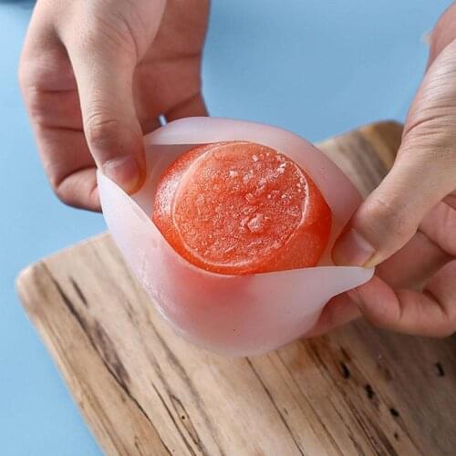 Rose Ice Hockey Mold Silicone Ice Cube Maker Mold For Ice Cream Party Whiskey Cocktail Creative Cold Drink Kitchen Home Garden