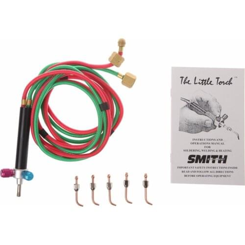 2018 Welder Set Gas Oxygen Welding Torch Acetylene Cutting Kit w/ 5 Nozzles For Jewelry Dental Tool With Soldering Gun Nozzle