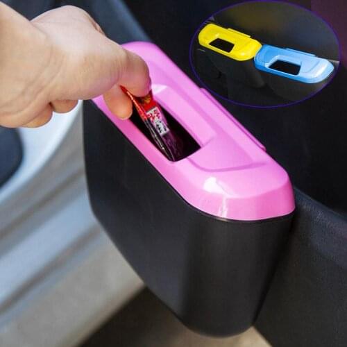 Universal Auto Rubbish Box Travel Car Trash Can Bin Bag Rubbish Garbage Holder Tool Mini Netss Stowing Waste Paper Dustbin Boxes
