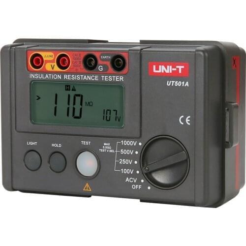UT501A Insulation Resistance Meter Earth Voltage Meter Megohmmeter Voltmeter Insulation Resistance Tester