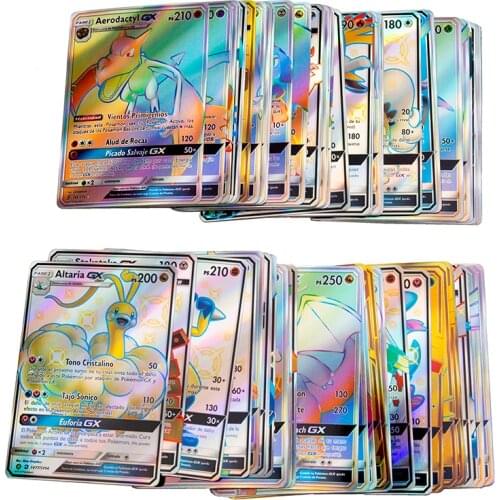 100Pcs New French Version Pokemon Card Featuring 54VMAX 30V 11ENERGY 1TRAINER 100GX 100 TAG Battle Carte Trading Game Cards Toy