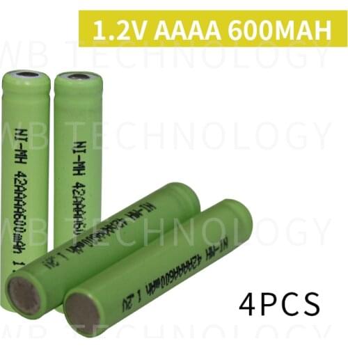 4Pieces/lot Original New KX Ni-MH AAAA 1.2V 600mAh Ni-Mh Rechargeable Battery Free Shipping
