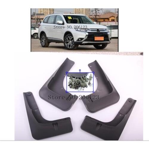 Front Rear Car Mud Flaps For Mitsubishi Outlander 2015 2016 2017 2018 Mudflaps Splash Guards Mud Flap Mudguards Fender