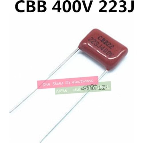 CBB 223J 400V 0.022UF 22NF P10mm Metallized Film Capacitor 223 400V