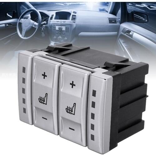 For Ford Mondeo MK4 Galaxy MK3 S-MAX 1pc Car Heated Seat Button Switch Silver Red Light BS7T19K314AB