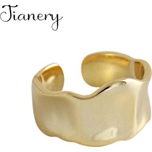 Gothic Vintage Irregular Geometric Rings For Women Bridal Wedding Engagement Punk Resizable Antique Rings Rock Jewelry