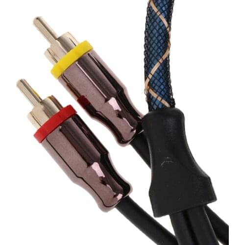 4.5m Car Audio Speaker RCA Cable Wire Interconnect Electronic Accessories