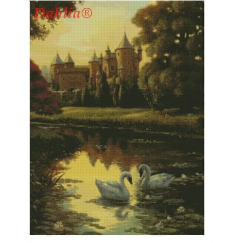 Peacock Noble oil painting Needlework Arts Crafts Embroidery for DIY Cross Stitch Kits 14CT Unprinted Home Decor Handmade