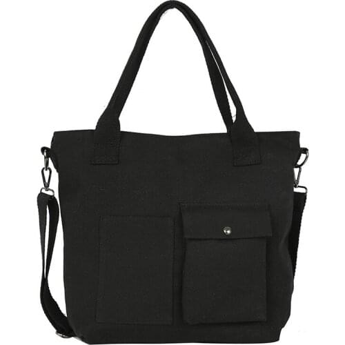 Korean Over Students Canvas Hand bag Ladies Messenger Large Capacity Casual Shoulder Bag Women Female Lrregular Crossbody Bag