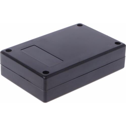 BGEKTOTH New 125x83x32mm Black Waterproof Box Electronic Project Instrument Case Connector Built-in Hole Hold Circuit Board
