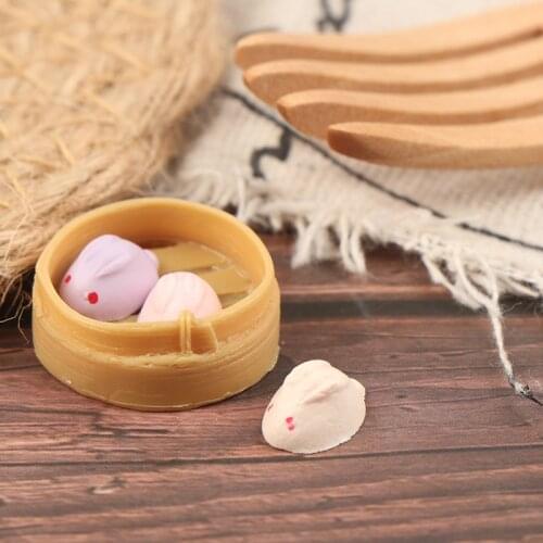 Hot sale Dollhouse 1:12 Miniature Cantonese Dim Sum Dessert Pretend Food for Doll Toys Resin Panghuhu88