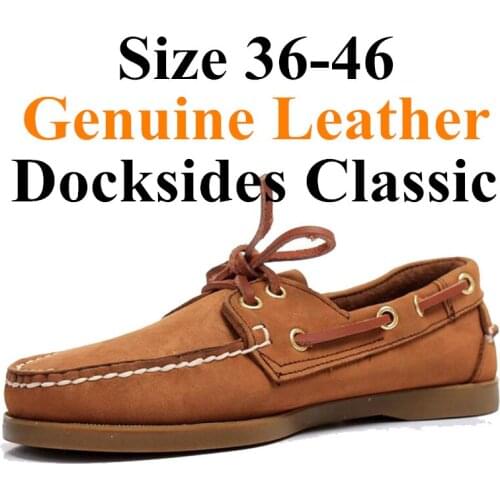 Spring Solid Mens Boat Footwear Fashion Genuine Leather Loafers Slip On&Lace Up Casual Shoes Man Comfortable Lazy Shoes A107