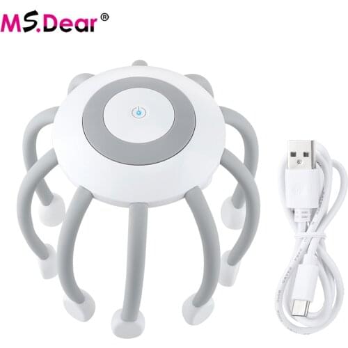 Electric Head Scalp Massagers Head Scratcher Fingers Handheld Scratcher for Deep Relaxation Hair Stimulation and Stress Relief