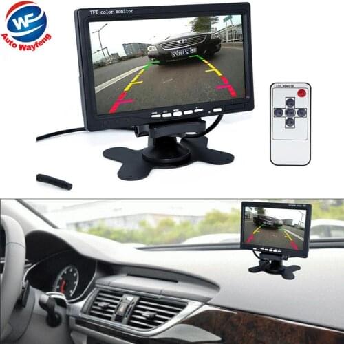 Factory Price Car Monitor 7" Digital Color TFT 16:9 LCD Car Reverse Monitor with 2 Bracket holder for Rearview Camera DVR