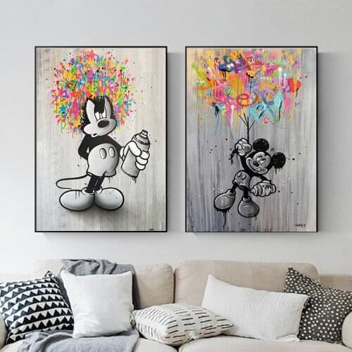 5D DIY Diamond Painting Set Disney Black and White Cartoon Mickey Mouse Picture of Home Decor Gift Cross Stitch Kit Embroidery