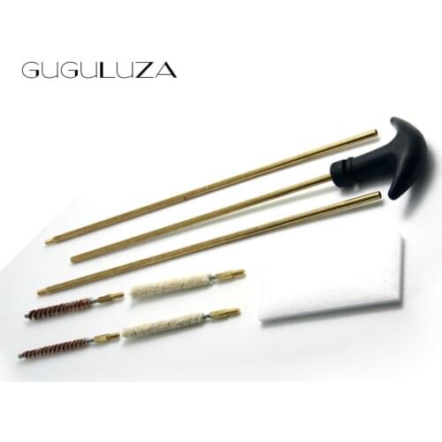 Tactical Hunting Gun Cleaning Kit Set for .177 (4.5mm) & .22 (5.5mm) Cal. For Rifle With Gun Cleaning Patches Shotgun Care