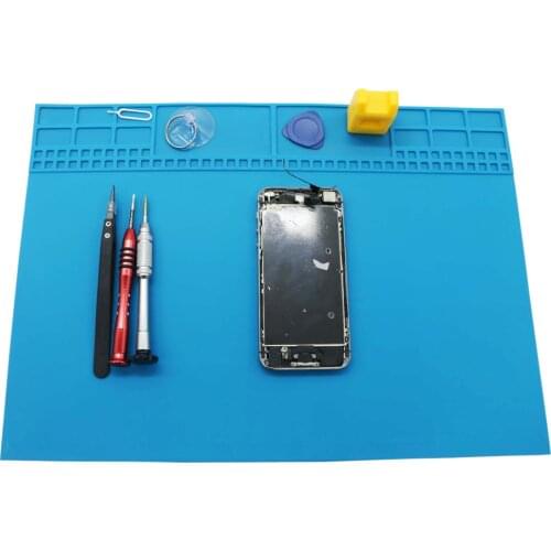 New hot sale 35x25cmhigh quality BGA Heat Insulation Silicone Soldering Pad Repair Maintenance Platform Desk Mat with magnetic