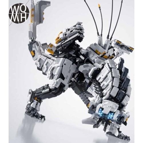 NEW 4743PCS Mechanical Monster Series MOC-15474 Super Horizon Dawn Thunder Jaw Building Block Toy Children Birthday Gift