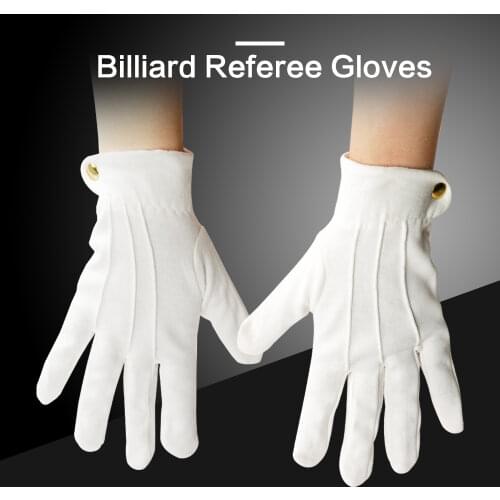 Billiard Glove Competition Referee Gloves White Pool Snooker Gloves Comfortable Soft Gloves Professional Blilliard Accessories