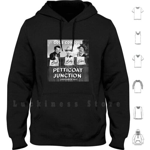Gods Cowboys-Petticoat Junction Album Cover Hoodie Long Sleeve Single Cover Comedy Cowboy Funny Australia