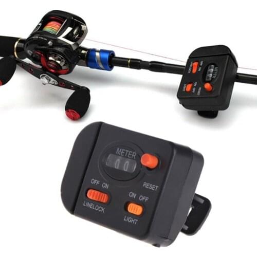 Digital Display Manual Fishing Line Length Counter Portable Fishing Detector Line Length Counter Tool Depth Gauge Tally