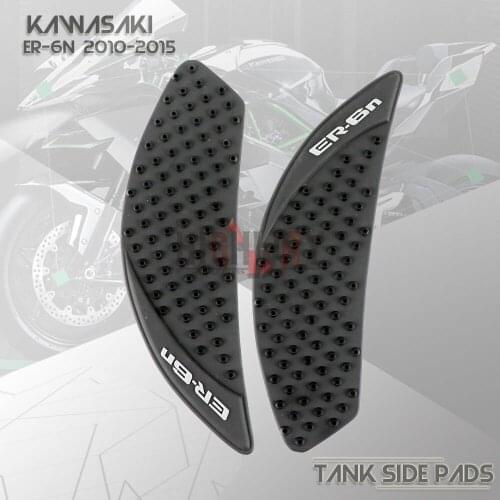 Protector Anti Slip Tank Pad Sticker Gas Knee Grip Traction Side Decal for Kawasaki ER-6N ER6N 2006-2015