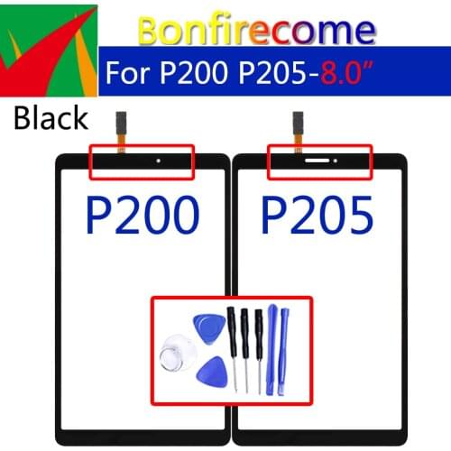For Samsung Galaxy Tab A 8.0 & S Pen (2019) P200 P205 Touch Screen Digitizer Assembly Front Outer Glass Replacement