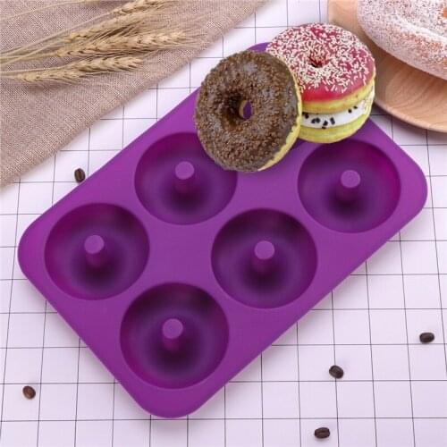 Silicone Donut Doughnut Chocolate Muffin Pan Sweet Ice Tray Cake Mold Mould