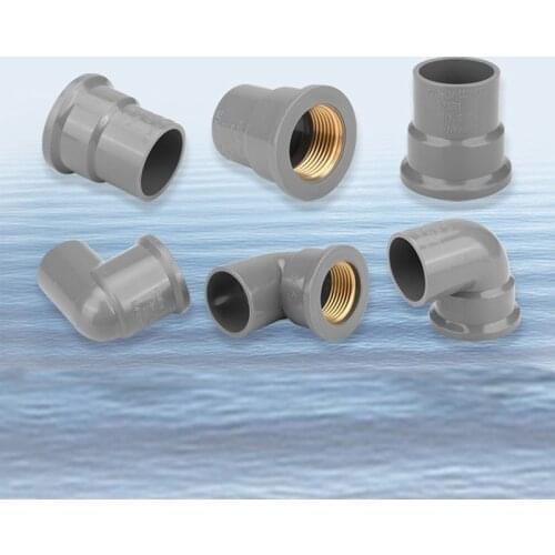 PVC Connector 90Degree Water Supply Pipe Elbow H-quality Plastic Joint Garden Irrigation Water Pipe Fittings DN15 DN20 DN25