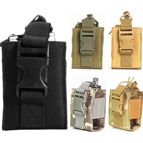 CQC Military Tactical Radio Pouch Holster Molle Walkie Talkie Holder Airsoft Paintball Outdoor Hunting Mag Bag