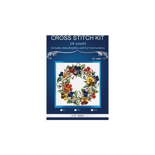 Top Quality Beautiful Lovely Counted Cross Stitch Kit Holiday Harmony Wreath Christmas Jingle Bells dim 0662