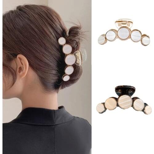 Womens Hair Clips Korean Trendy Headdress Hair Shark Clip Hairpins Simple Elegant Hair Accessories Barrette Claw Clip Side-Clip