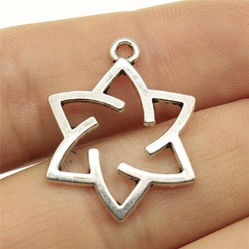10pcs Charms Triquetra Knot Symbols 29x22mm Antique Silver Color Pendant Triquetra Knot Symbols Charms Jewelry Findings