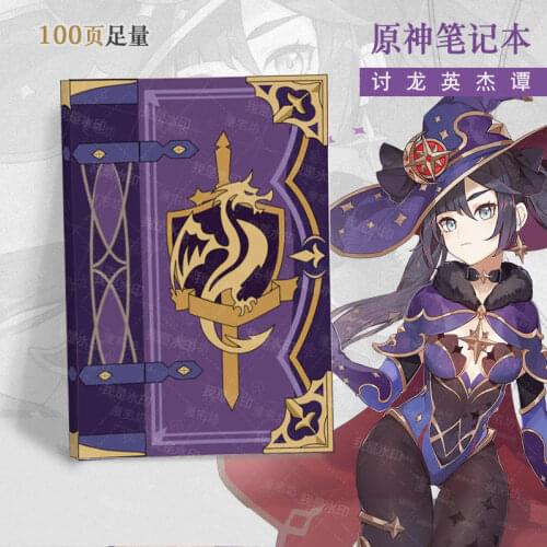 Genshin Impact Thrilling Tales of Dragon Slayers Notebook Jotter Student Note Pad Book School Supplies Sketchbook Weekly Planner