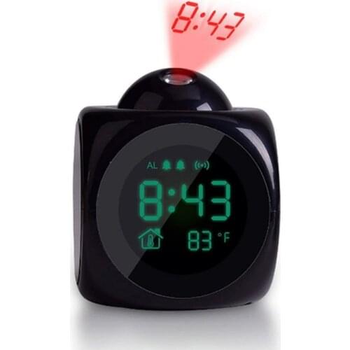 New Projection Report Clock LED Projection Alarm Clock Voice Report Clock Luminous Projection Digital Display