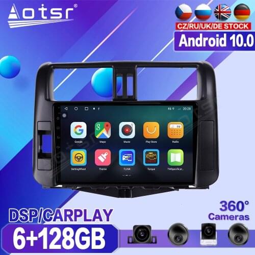 For Toyota Prado 2010 2011 2012 2013 Car DVD Multimedia Player Recorder Stereo Android Radio GPS Auto Audio Navigation Head Unit
