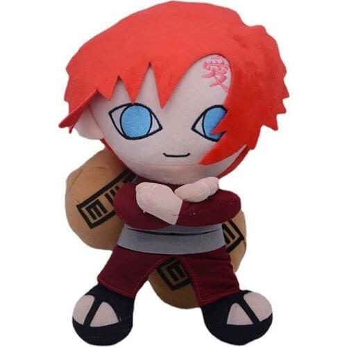 30cm Naruto anime character action figure accessory model doll Q version Gaara action figure plush toy gift for boys and girls