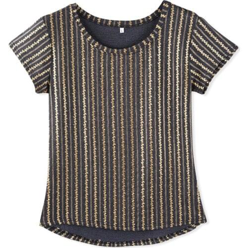 Neatie kiddie Gray Gold Print Summer Short Sleeve T-shirt Women Tops Clothes 2019 Streetwear Slim Tshirt Tee Shirt Femme