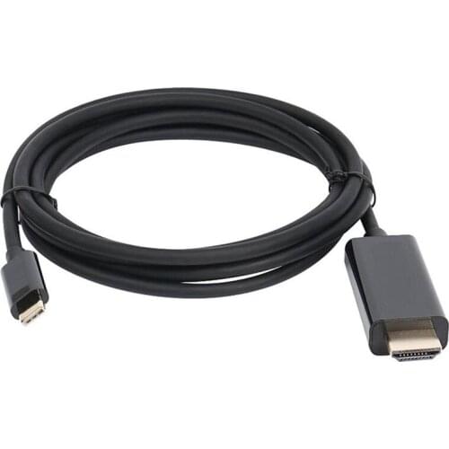 USB C to HDMI Adapter, 6FT/1.8m USB 3.1 Type-C Male to HDMI Male 4K Cable Black