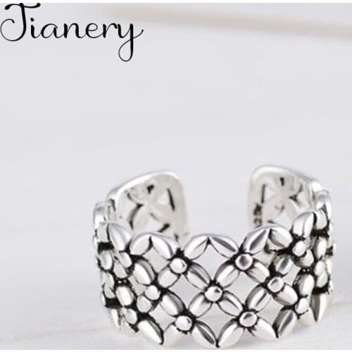 Personality Boho Hollow Rings For Women Charm Wedding Jewelry Adjustable Antique Finger Ring Anillos 2021