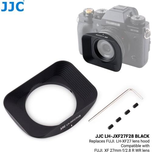 JJC Lens Hood Shade for Fujifilm XF 27mm f/2.8 R WR Lens on Fuji XS10 XT4 XE4 XA7 XPro3 XT30 XT3 XT20 XE3 XA5 Replaces LH-XF27