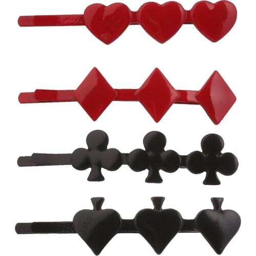 NEW Stylish Poker Bobby Pins Hair Clips Sturdy Alloy Hair Barrettes Classy Looking Hair Clamps Accessories for Girl Women